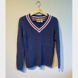 V-Neck Knit Sweater